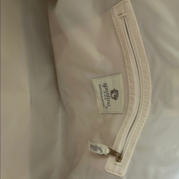 Spartina Duffel travel bag Floral Embroidered Cream and Brown Women's Bag Set - Picture 5 of 5